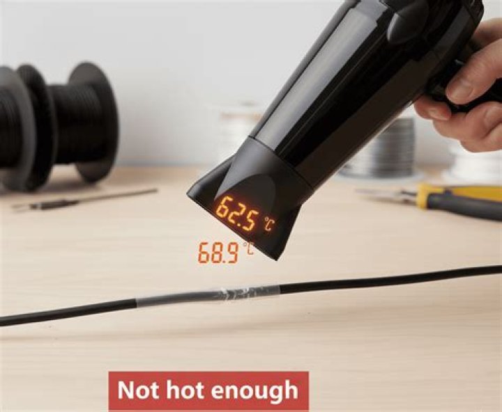 Can a hair dryer be used for heat shrink tubing?