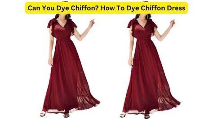 Can you dye a chiffon dress?
