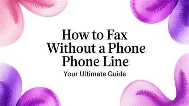 Can you fax without a phone line?