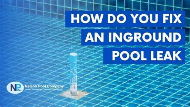 How do I fix a crack in my inground pool?