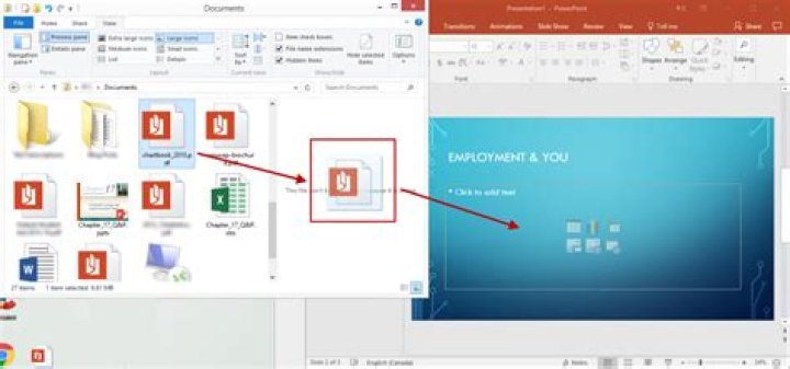 How do I permanently insert a video into PowerPoint?