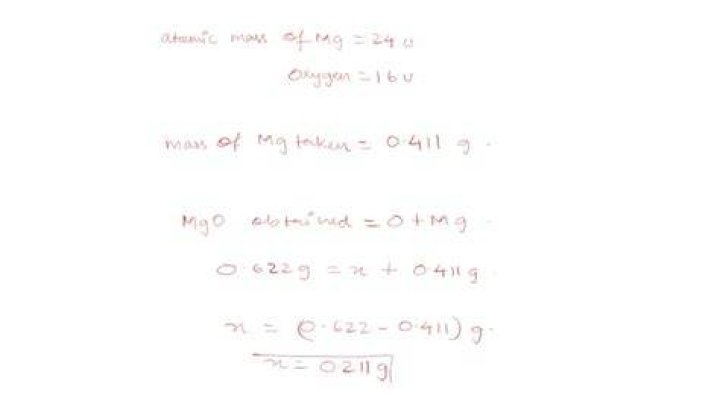 How do you calculate magnesium oxide?