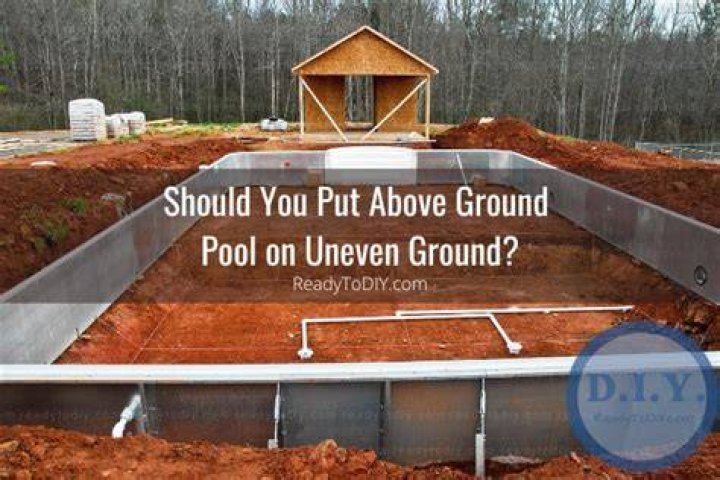How do you level an uneven ground pool?