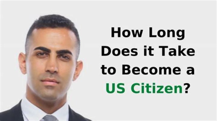How long does it take to become a citizen of the US?
