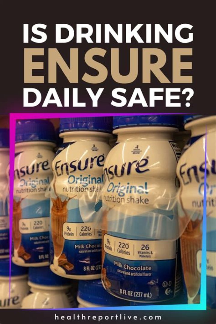 Is it bad to drink Ensure everyday?