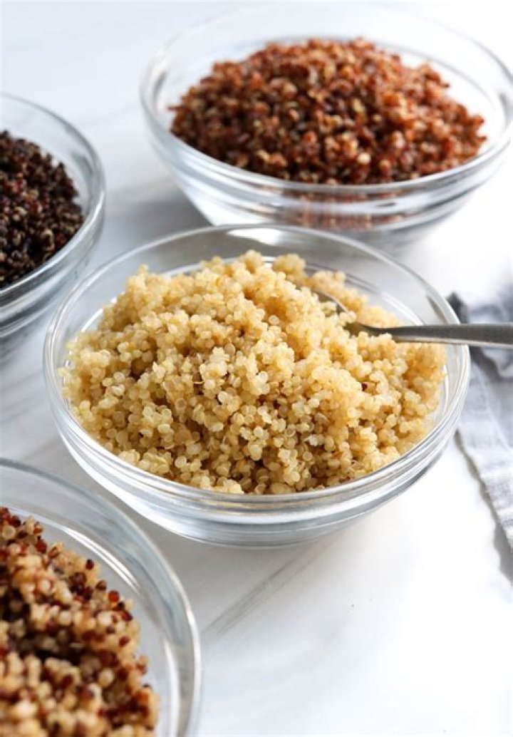 What is a serving of cooked quinoa?