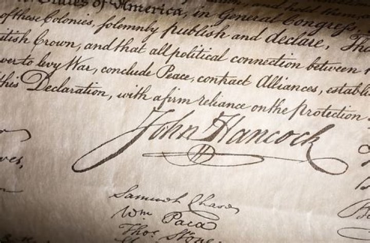 What is the first signature on the Declaration of Independence?