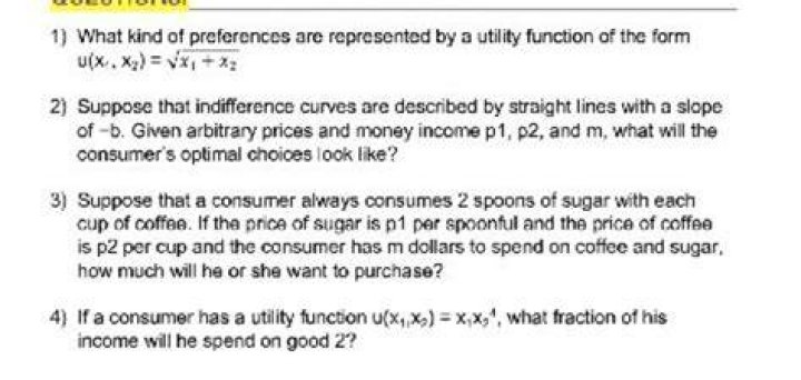 What kind of preferences are represented by a utility function?