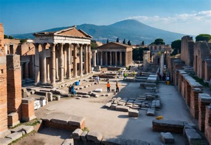 What was the forum in Pompeii used for?