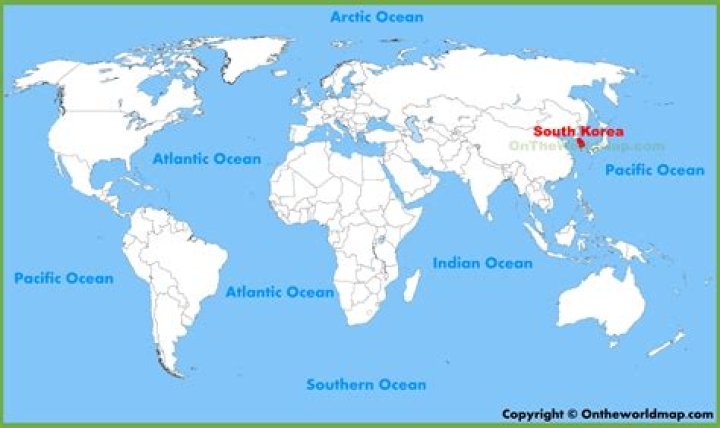 Where is Korea in world map?
